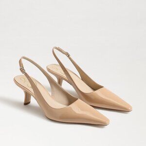 Sam Edelman Bianka Slingback Pump - Gold Sand Patent Leather - NWOT